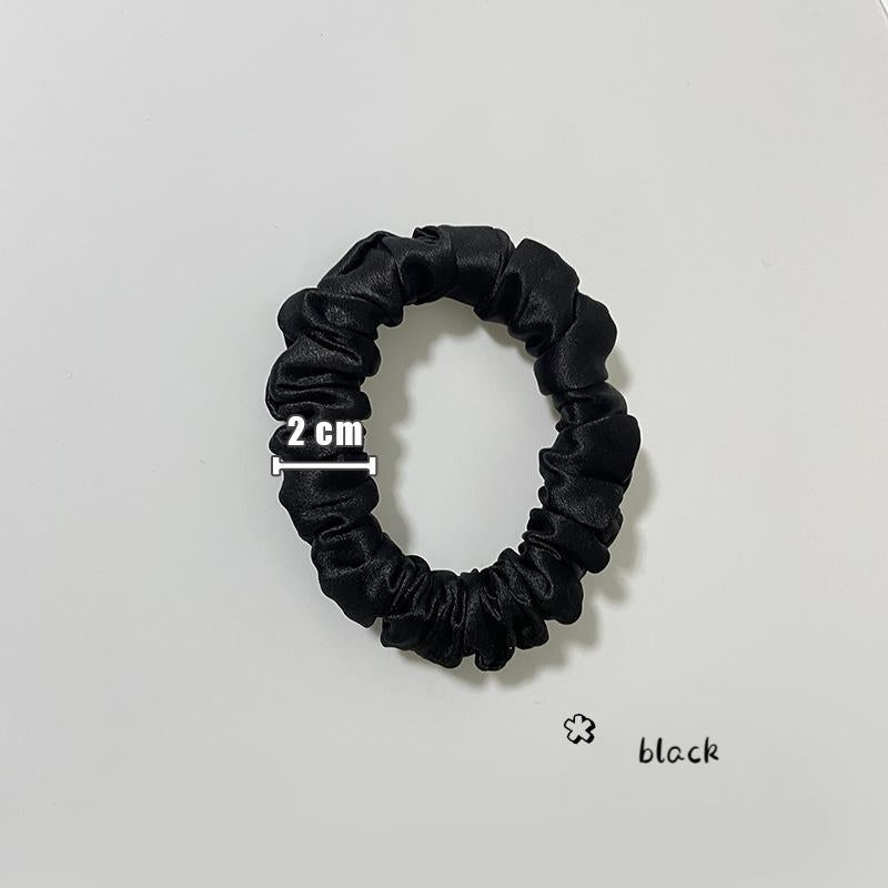 22 Momme Silk Hairband 1.5cm Multicolor Non-damaging Mulberry Silk Hair Tie High Elasticity Elastic Rubber Band