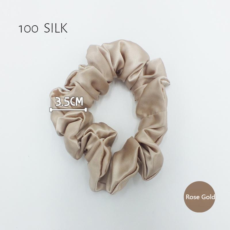 22 momme 3.5cm glossy silk hair band 100% mulberry silk women's hair tie hair band