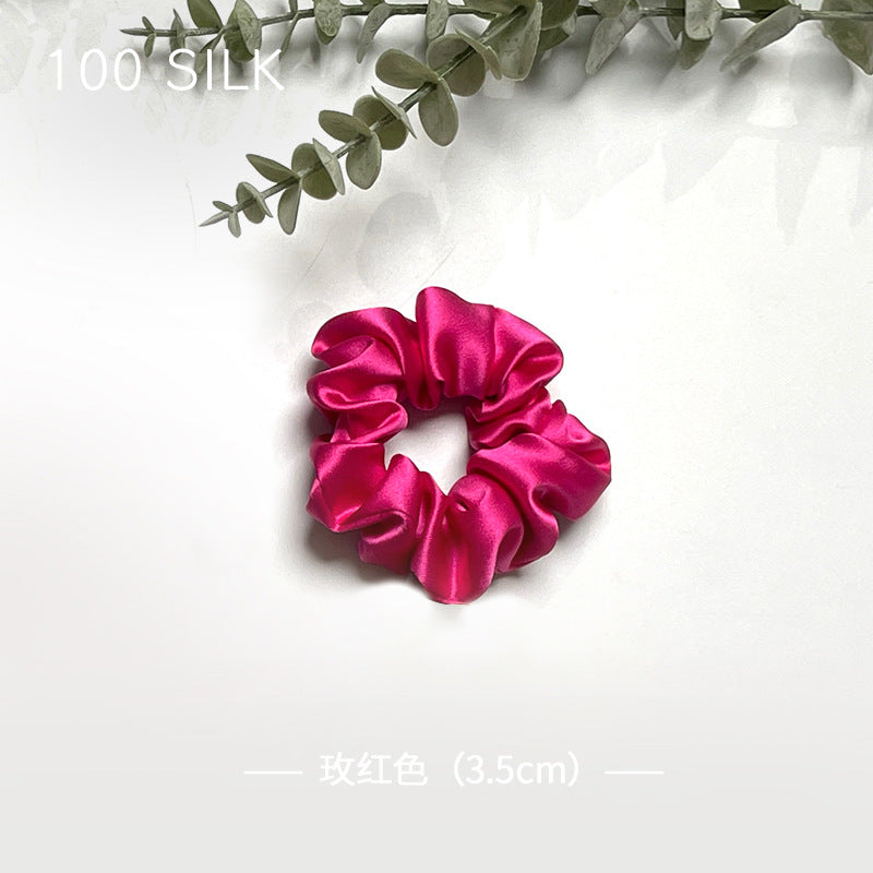 30 Momme heavy silk large intestine hair band, bun head, ponytail, no damage to hair, 100% mulberry silk hair band, hair band, hair accessories