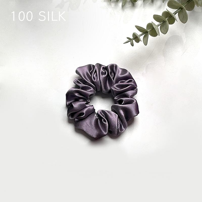 30 Momme heavy silk large intestine hair band, bun head, ponytail, no damage to hair, 100% mulberry silk hair band, hair band, hair accessories